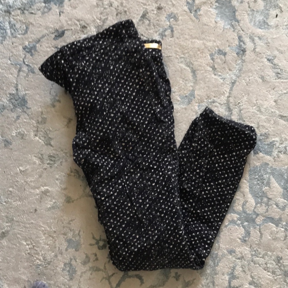 Anthropologie Patterned Corduroy Skinny Jeans Size 27